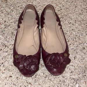 Tory Burch Flats Size 6.5 Maroon Burgundy